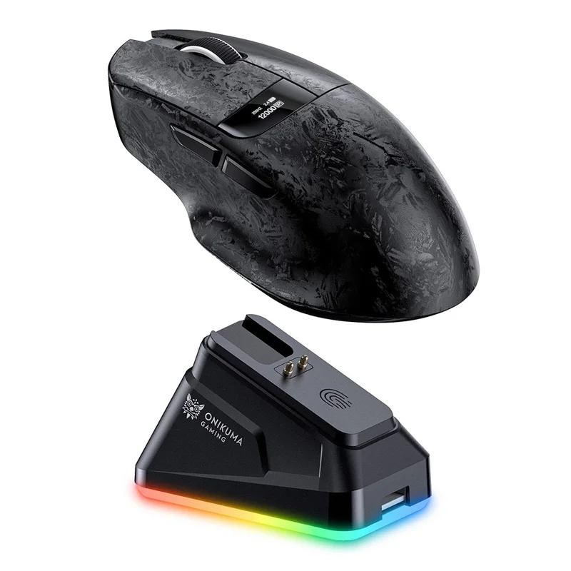 ONIKUMA DM08 Tri Mode Wireless 12000 DPI RGB Gaming Mouse