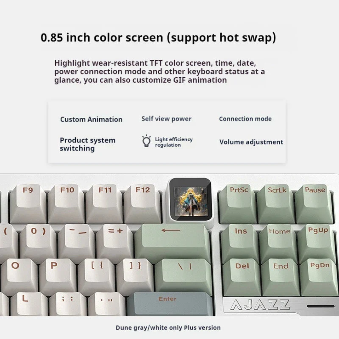 AJAZZ QS87 Max CNC Aluminum Alloy Mechanical Keyboard