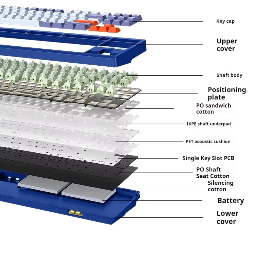AJAZZ QS87 Pro CNC Aluminum Alloy Mechanical Keyboard