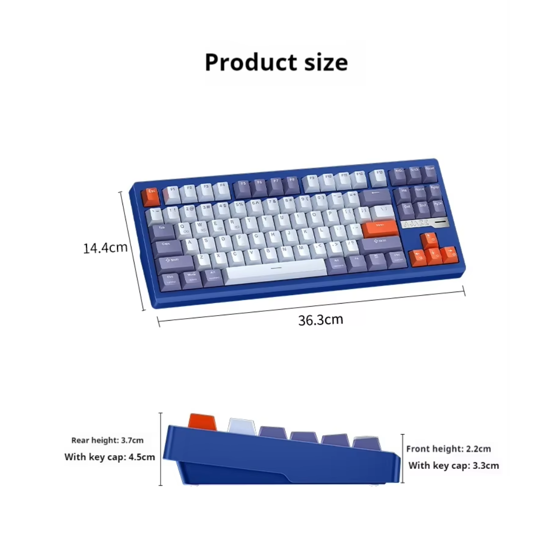 AJAZZ QS87 Pro CNC Aluminum Alloy Mechanical Keyboard