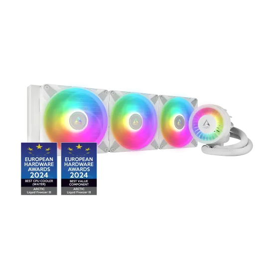 Arctic Liquid Freezer III 420MM ARGB Liquid CPU Cooler - White