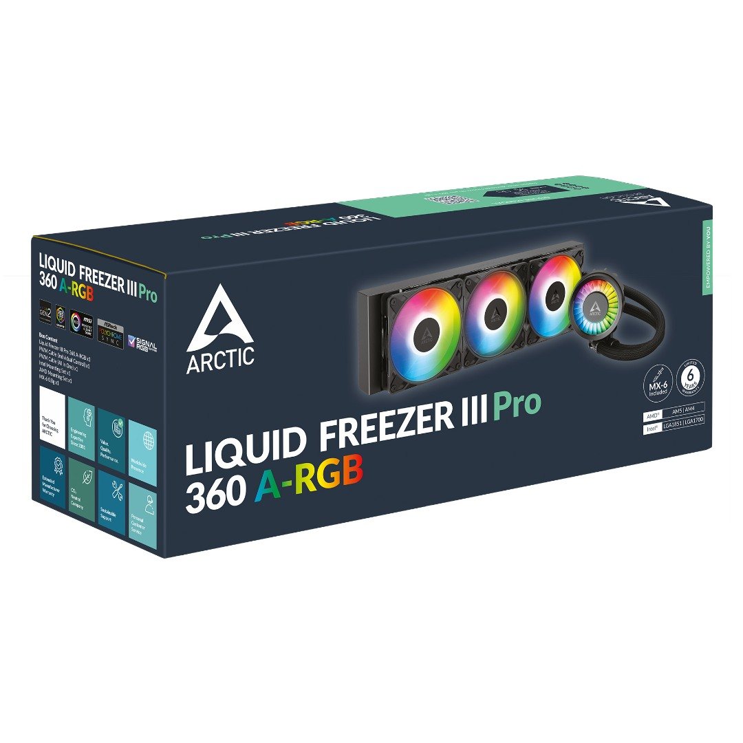 Arctic Liquid Freezer III Pro 360 A-RGB CPU Cooler black