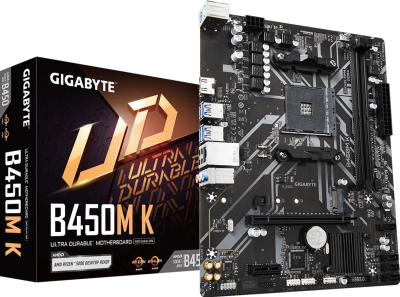 GIGABYTE B450M K AMD AM4 Micro ATX Motherboard