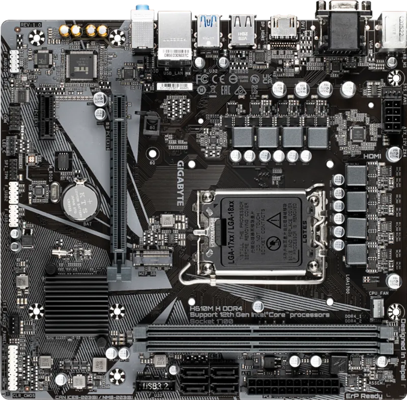 Gigabyte H610M H DDR4 Motherboard