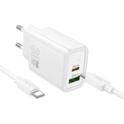 Hoco N63 (EU) 30W Charging Adapter With TC to TC Cable
