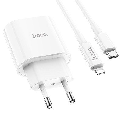 Hoco C94A Charging Adapter With Type C to IP Cable (20W)