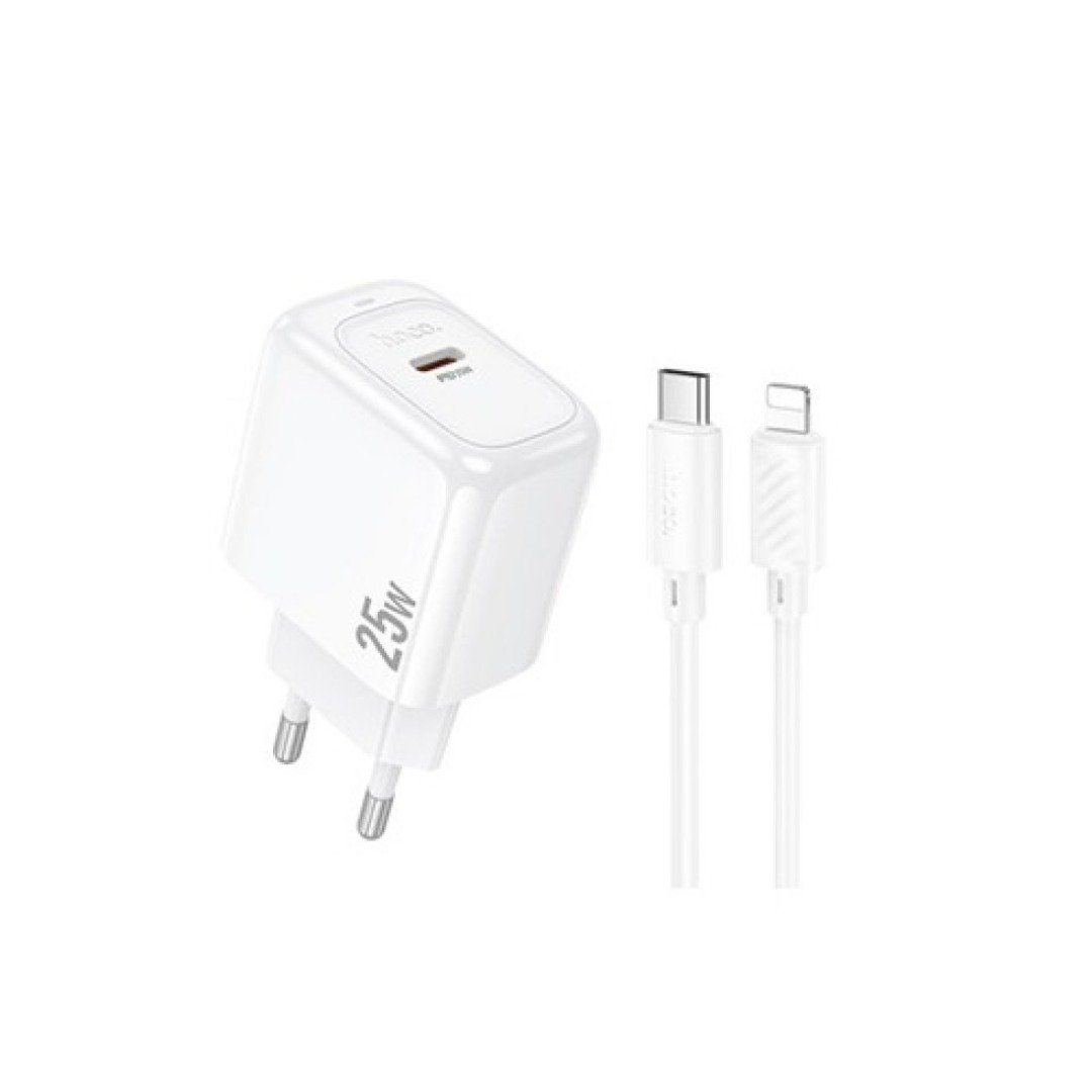Hoco CS53A 25W PD Wall Charger with Lightning Cable