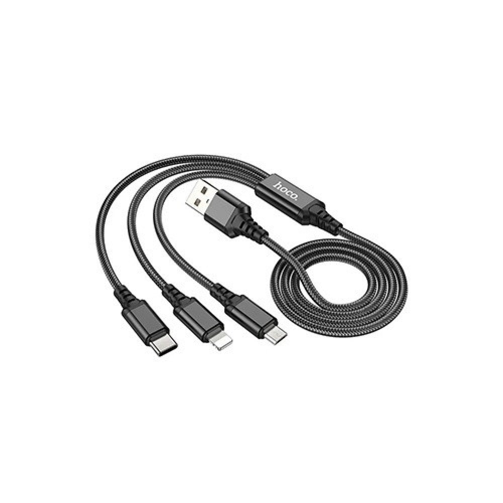 Hoco X76 3-in-1 Super Charging Cable