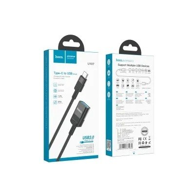 Hoco U107 Type C Male to USB A Female Data & Charging Extension Cable