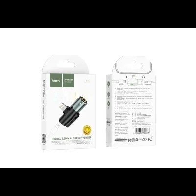 Hoco LS32 IP Male to 3.5mm Female+IP Female Digital Audio Converter