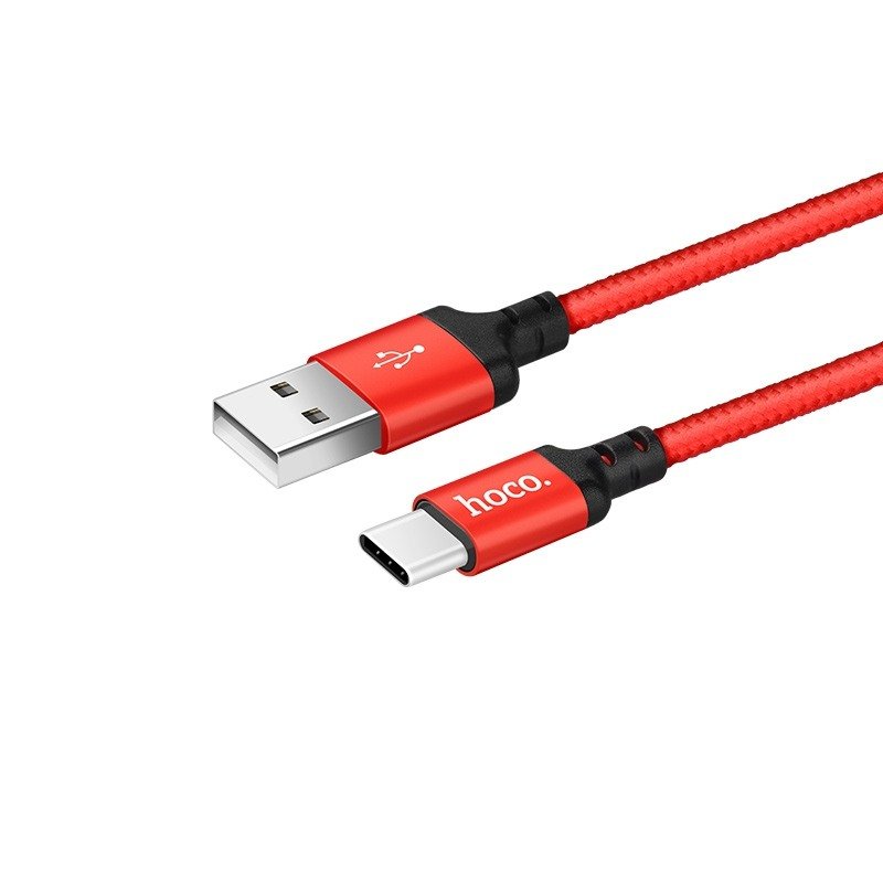 Hoco X14 Times Speed Fast Charging Type C USB Data Cable 2m - Black