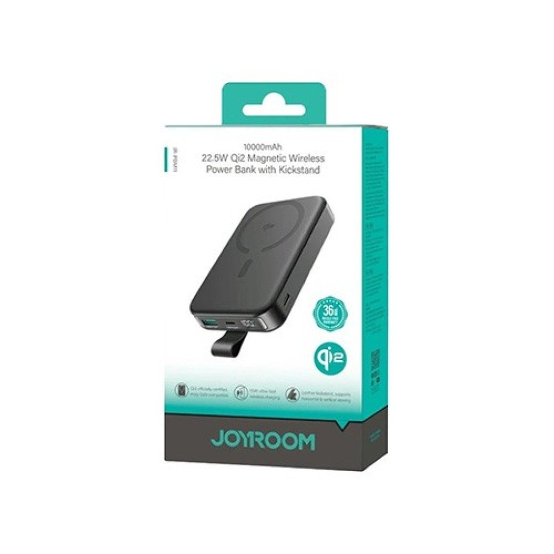 Joyroom JR-PBM11 10000mAh Qi2 Magnetic Wireless Power bank with Kickstand