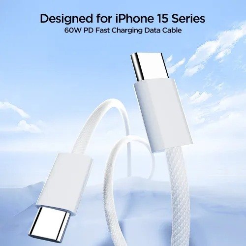 Joyroom S-A45 Ben Series Braided 60W Type-C to Type-C 1M Fast Charging Cable