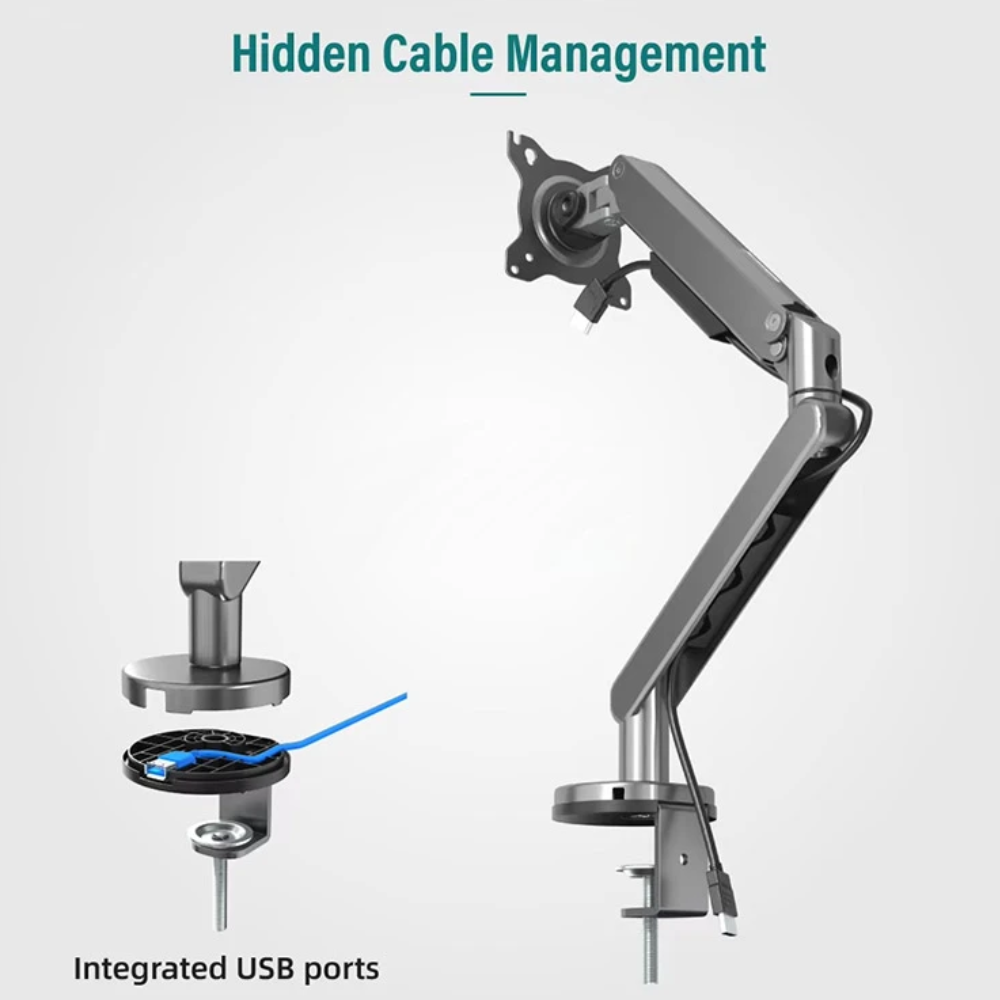Kaloc DS120 Adjustable Single Monitor Arm