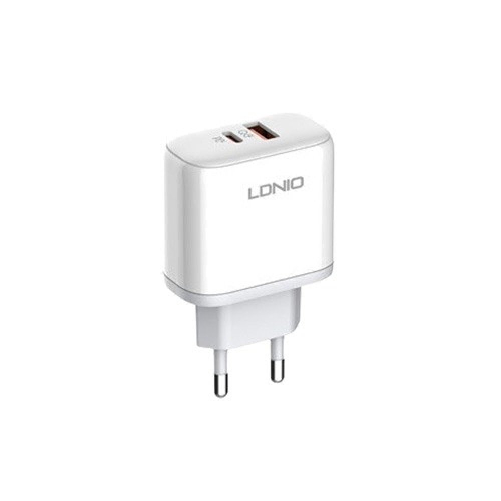 LDNIO A2526C 45W Dual USB QC4.0 Super Fast White Charger
