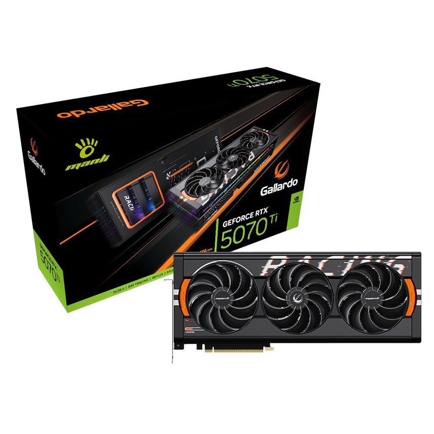 Manli Gallardo GeForce RTX 5070 Ti OC 16GB GDDR7 Graphics Card
