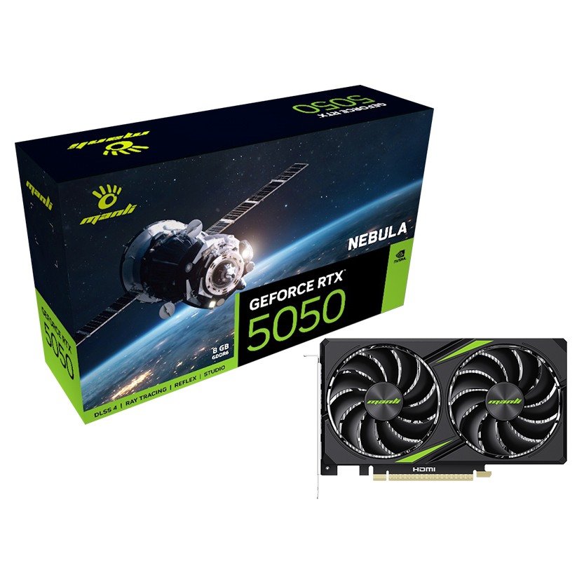 Manli Nebula GeForce RTX 5050 8GB GDDR6 Graphics Card