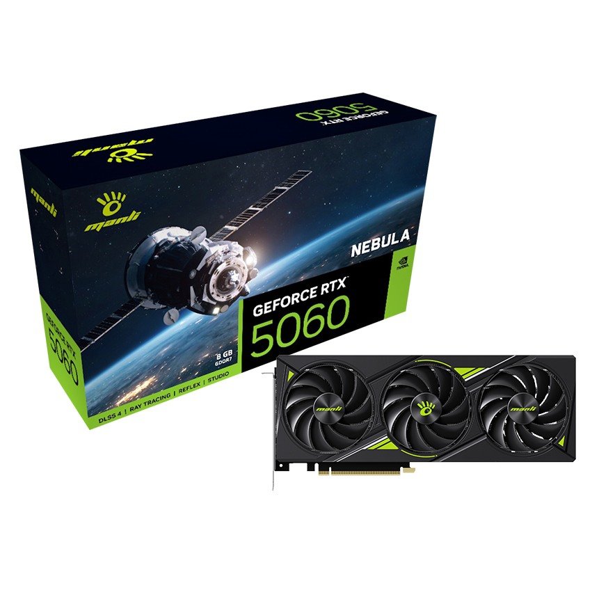 Manli Nebula GeForce RTX 5060 OC 8GB GDDR7 Graphics Card