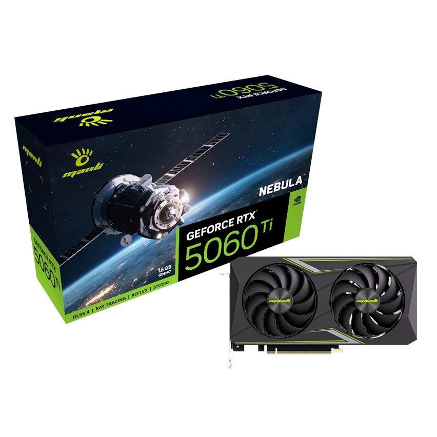 Manli Nebula V2 GeForce RTX 5060 Ti 16GB GDDR7 Graphics Card