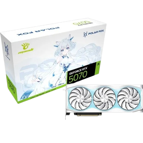 Manli Polar Fox V2 GeForce RTX 5070 OC 12GB GDDR7 Graphics Card