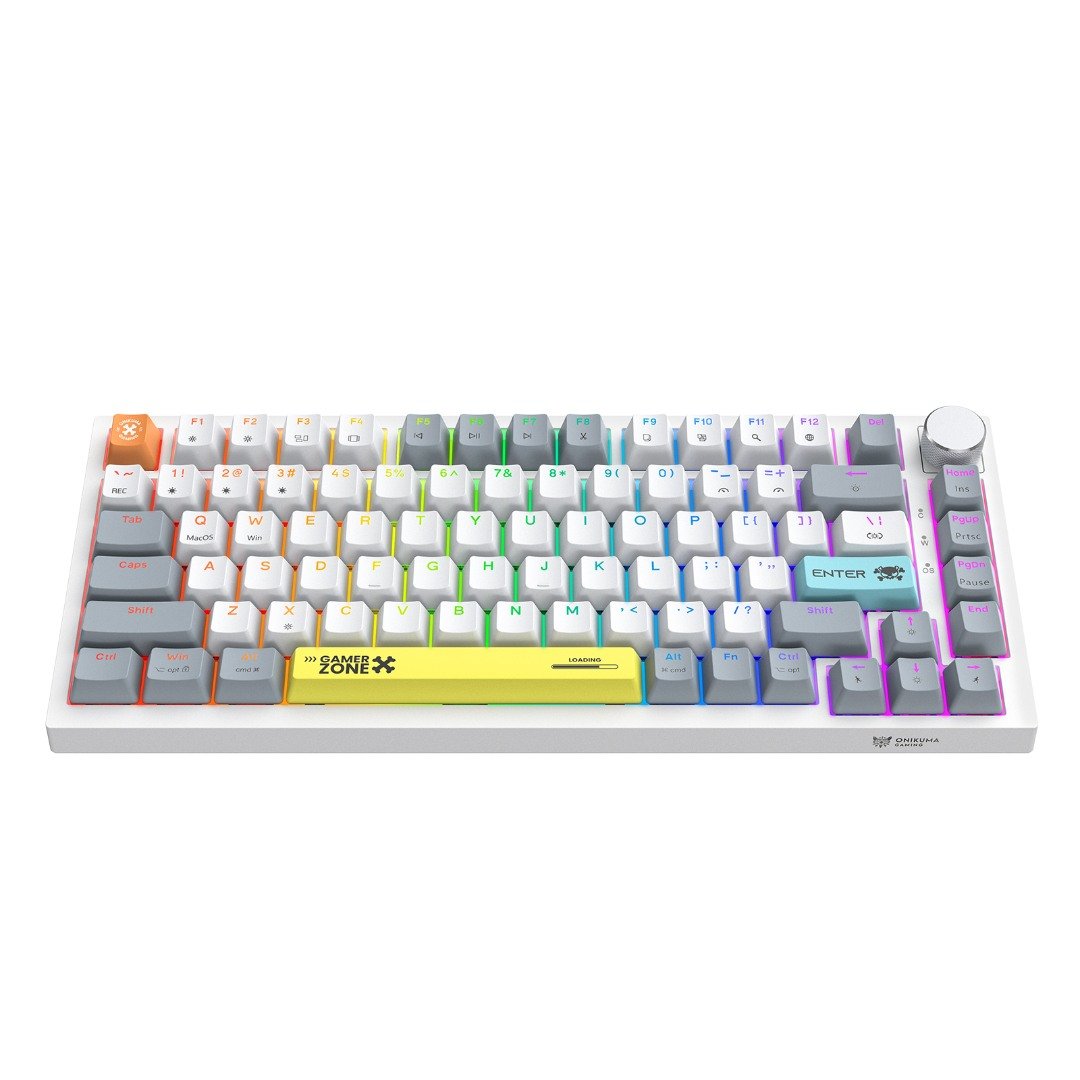 Onikuma G52 RGB Wired 82-key Gaming Mechanical Keyboard (Knob Edition)