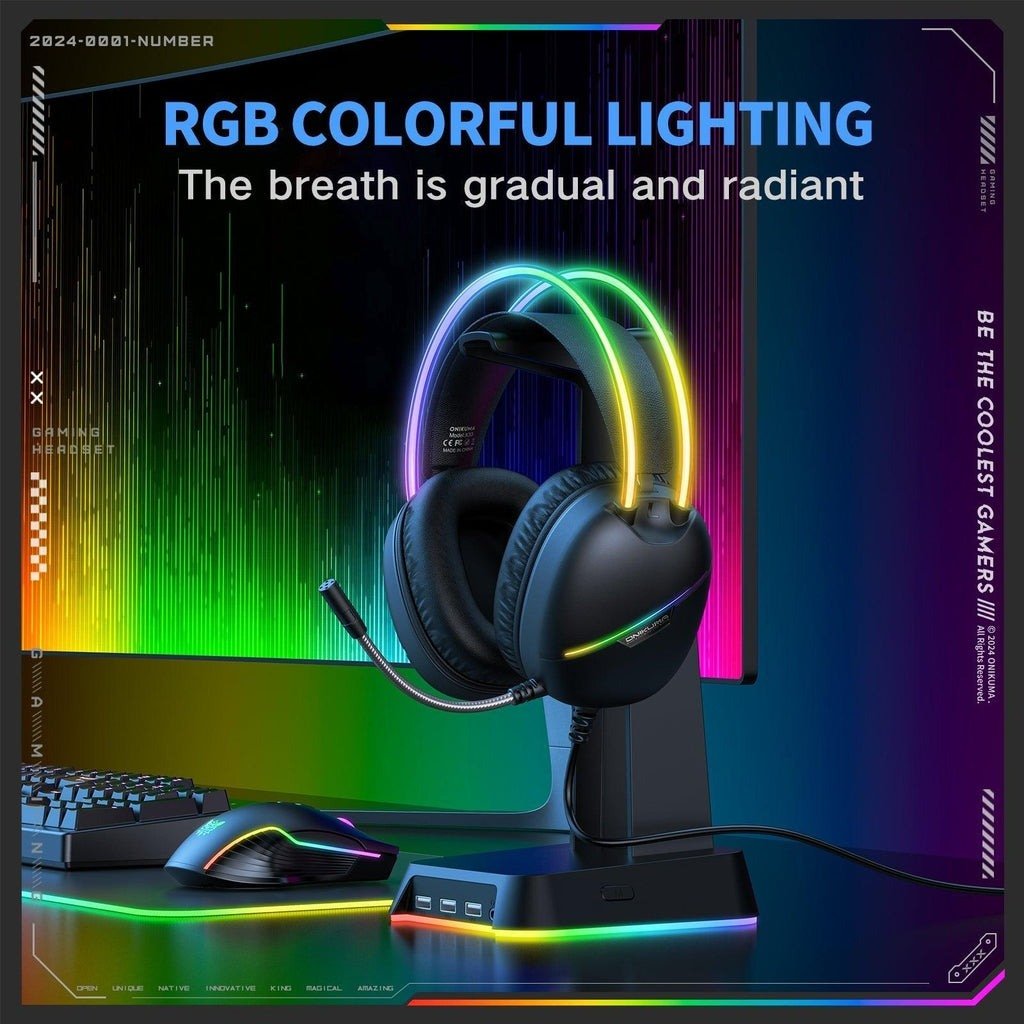 ONIKUMA X33 Muli-device Wired Gaming Black Headset