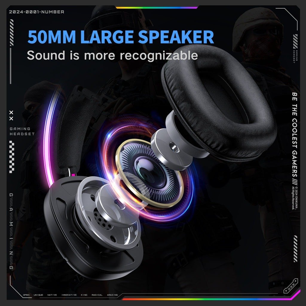 ONIKUMA X33 Muli-device Wired Gaming Black Headset