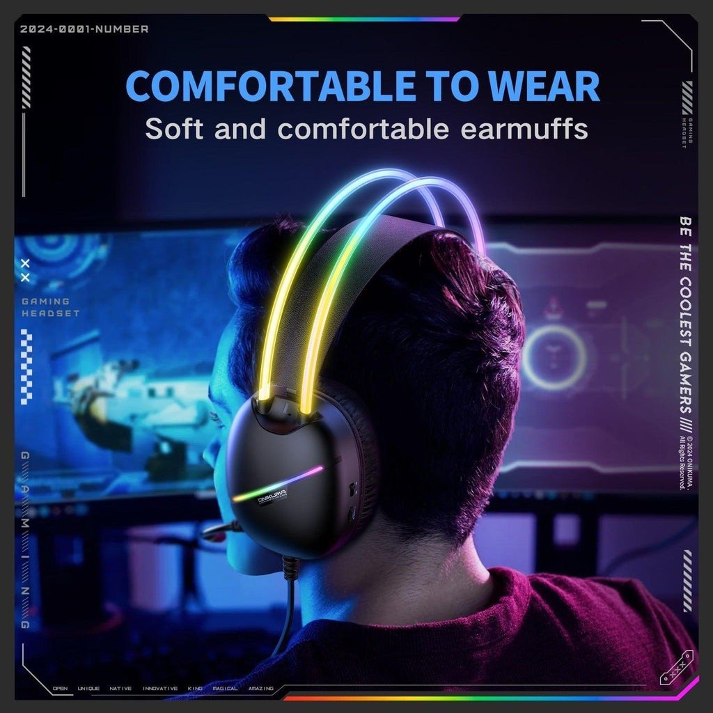 ONIKUMA X33 Muli-device Wired Gaming Black Headset