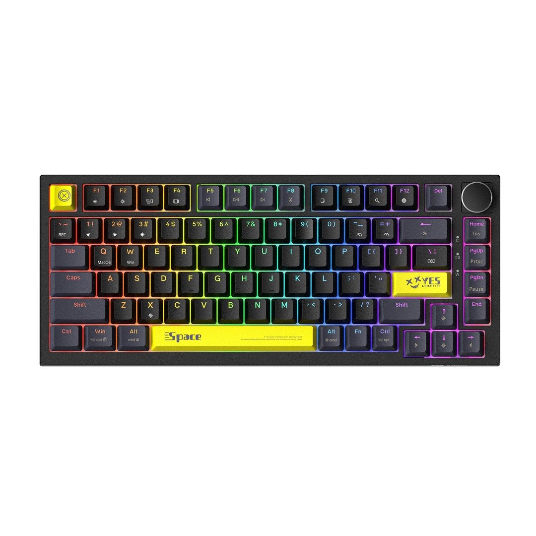 Onikuma G52 RGB Wired 82-key Gaming Mechanical Keyboard (Knob Edition)