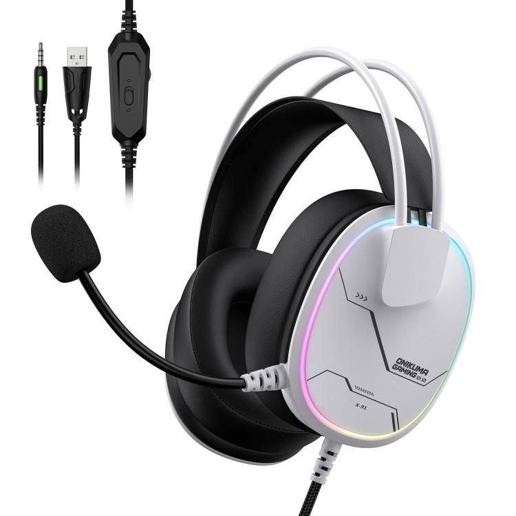 ONIKUMA X91 Over-Ear Wired Gaming Headset with HD Mic & Multi-Device Comfort