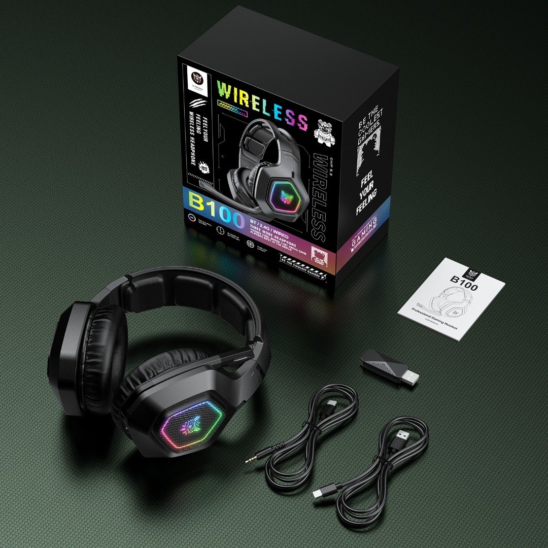 Onikuma B100 RGB Bluetooth 5.0 Gaming Headset