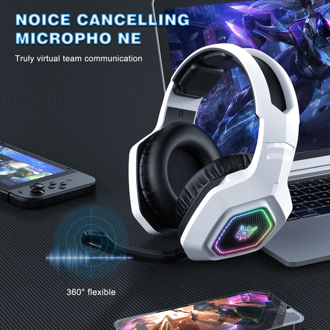 Onikuma B100 RGB Bluetooth 5.0 Gaming Headset