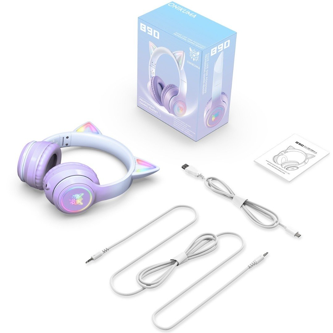 Onikuma B90 RGB Bluetooth Wireless Gaming Headset