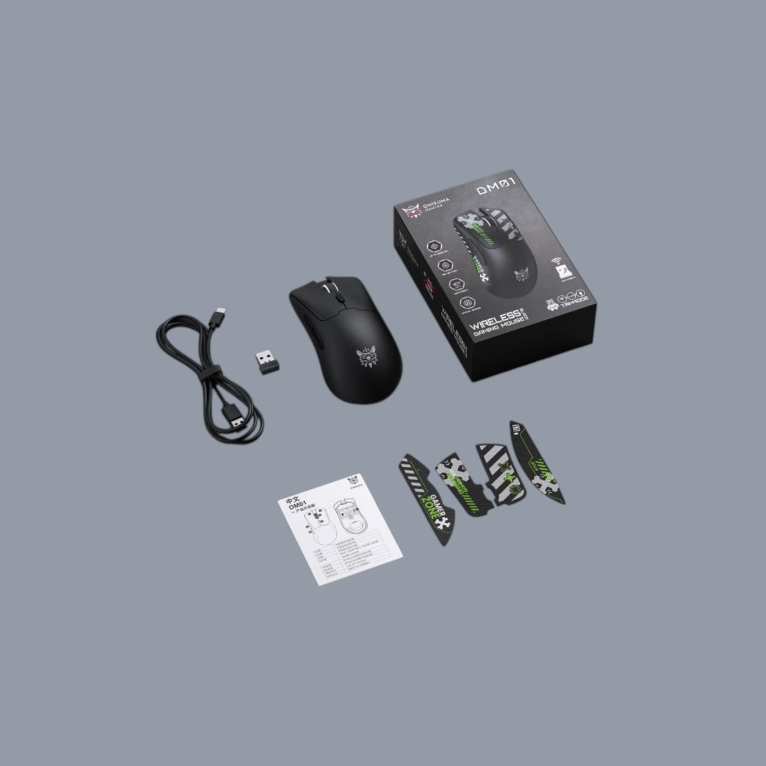 ONIKUMA DM01 Lightweight Low Latency DIY Custom Stickers Wireless Mouse
