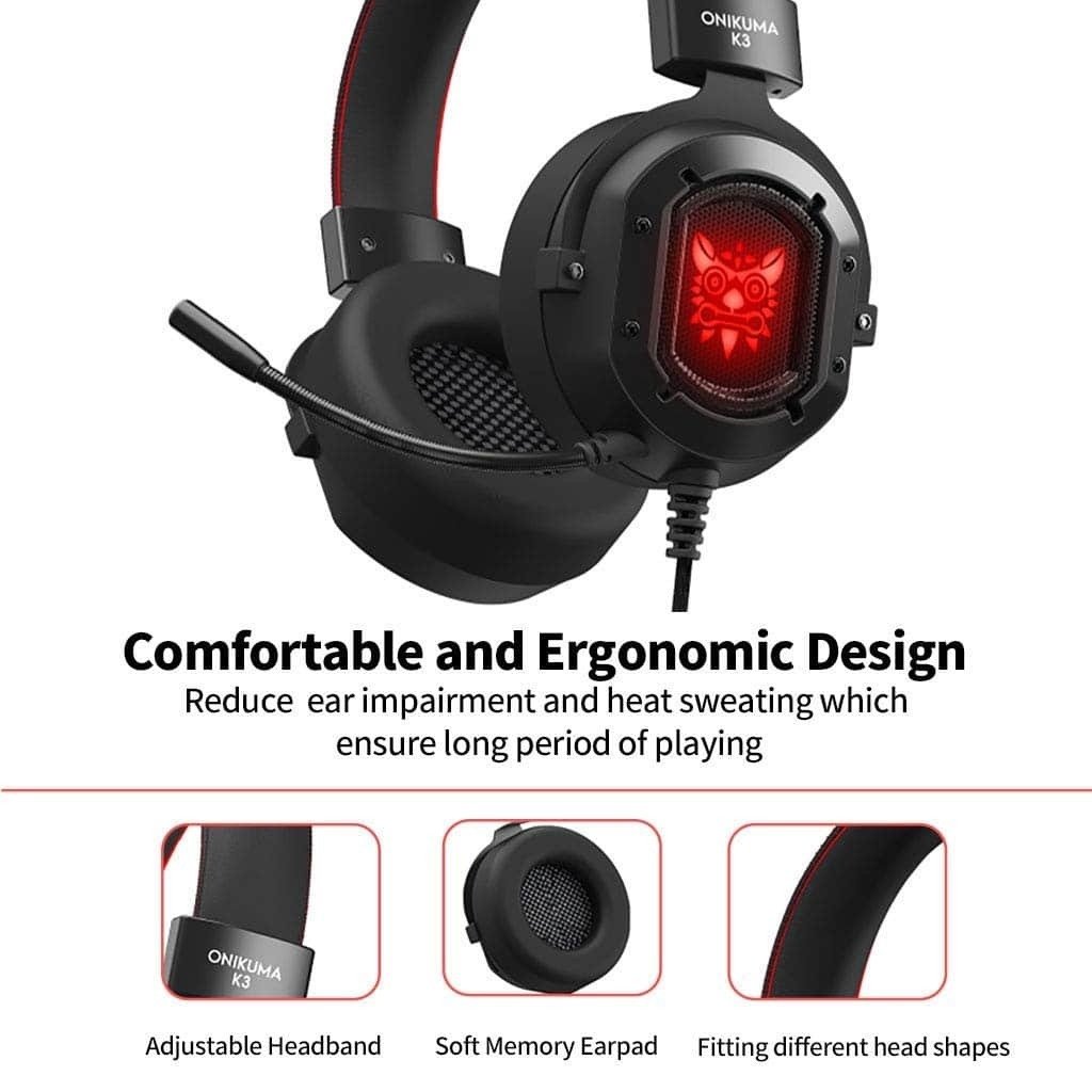 ONIKUMA-K3 RGB Wired Gaming Headphone