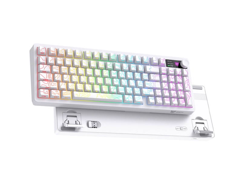 Onikuma MT902 Tri-Mode RGB Keyboard with Rotation Control