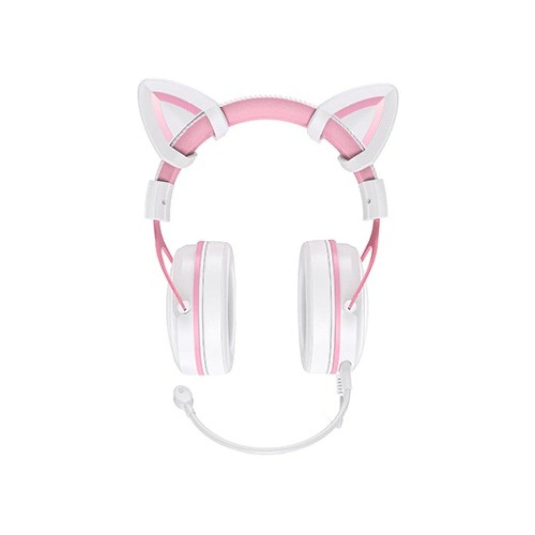 ONIKUMA X10 Pink Cat Ears Stereo Noise Cancellation Gaming Headset