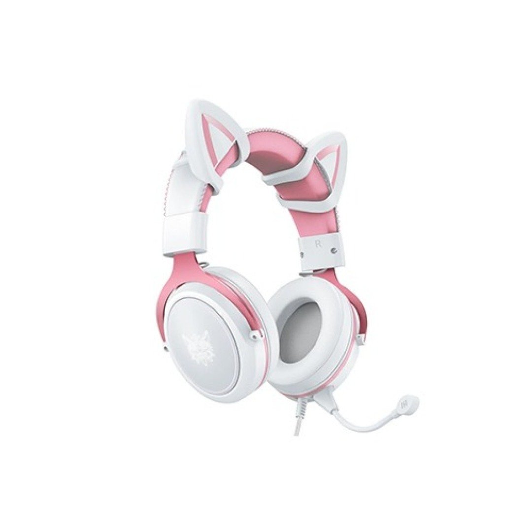 ONIKUMA X10 Pink Cat Ears Stereo Noise Cancellation Gaming Headset