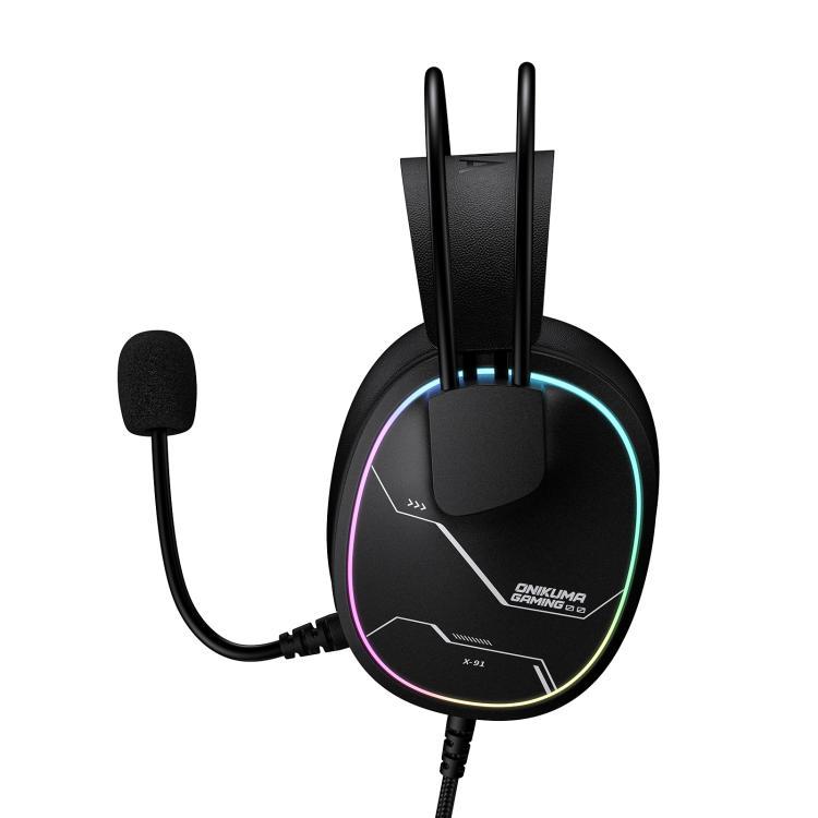 ONIKUMA X91 Over-Ear Wired Gaming Headset with HD Mic & Multi-Device Comfort