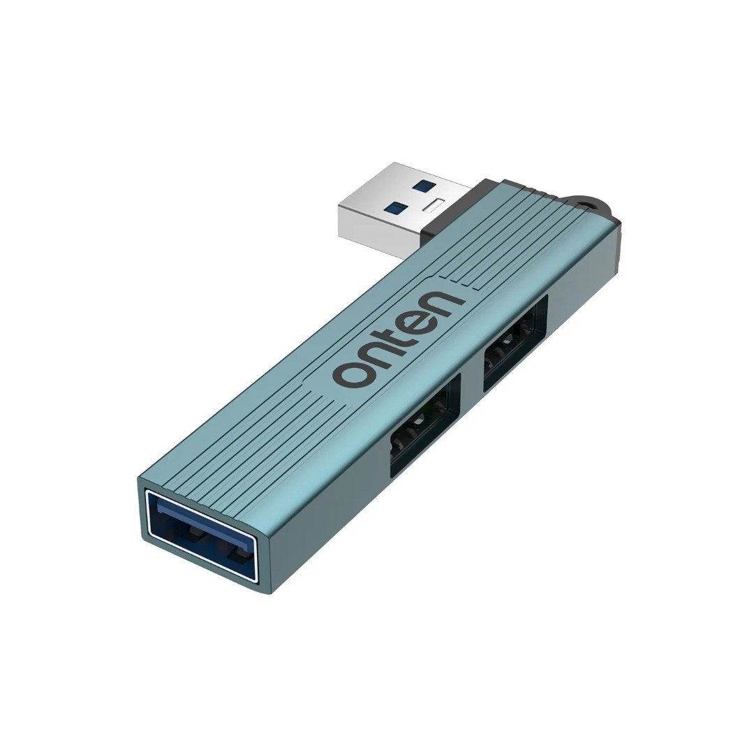 ONTEN (OTN-US51) USB 3.0 To 3 Port USB Hub Metal – { L Shape }