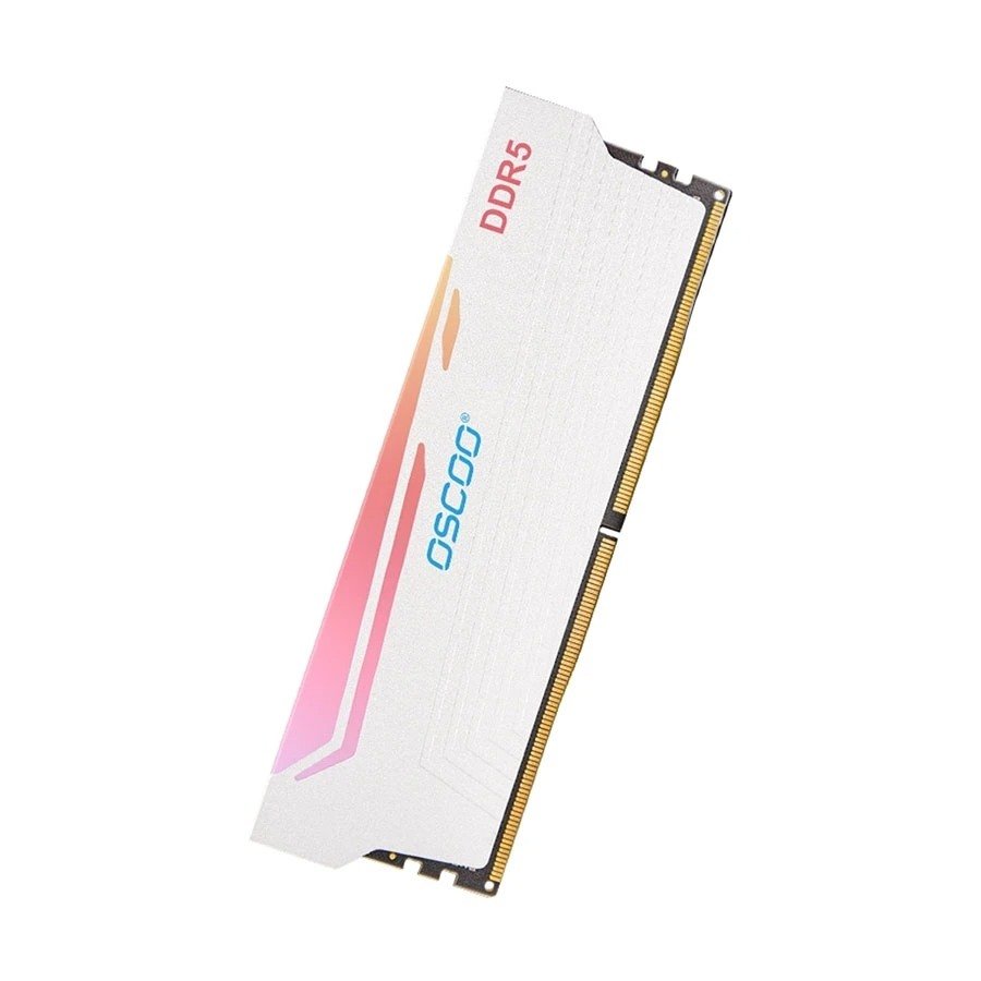 Oscoo 32GB RGB DDR5 5600MHz White Heatsink Desktop RAM #OSC-D5-R500-RADIANTX