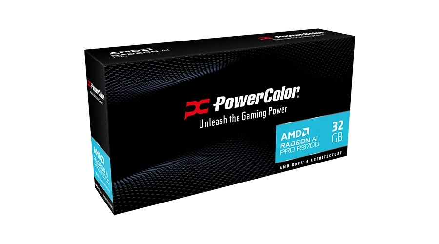 PowerColor Radeon AI PRO R9700 32GB GDDR6 Graphics Card