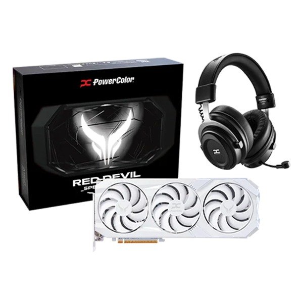 PowerColor Red Devil Spectral White AMD Radeon™ RX 9070 XT 16GB GDDR6