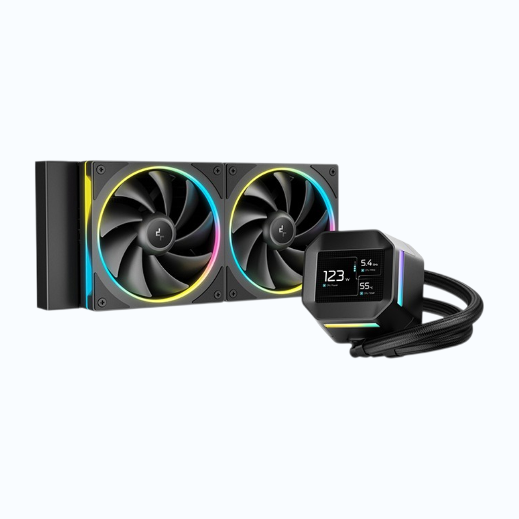 DeepCool LM240 240mm ARGB Liquid CPU Cooler With Display