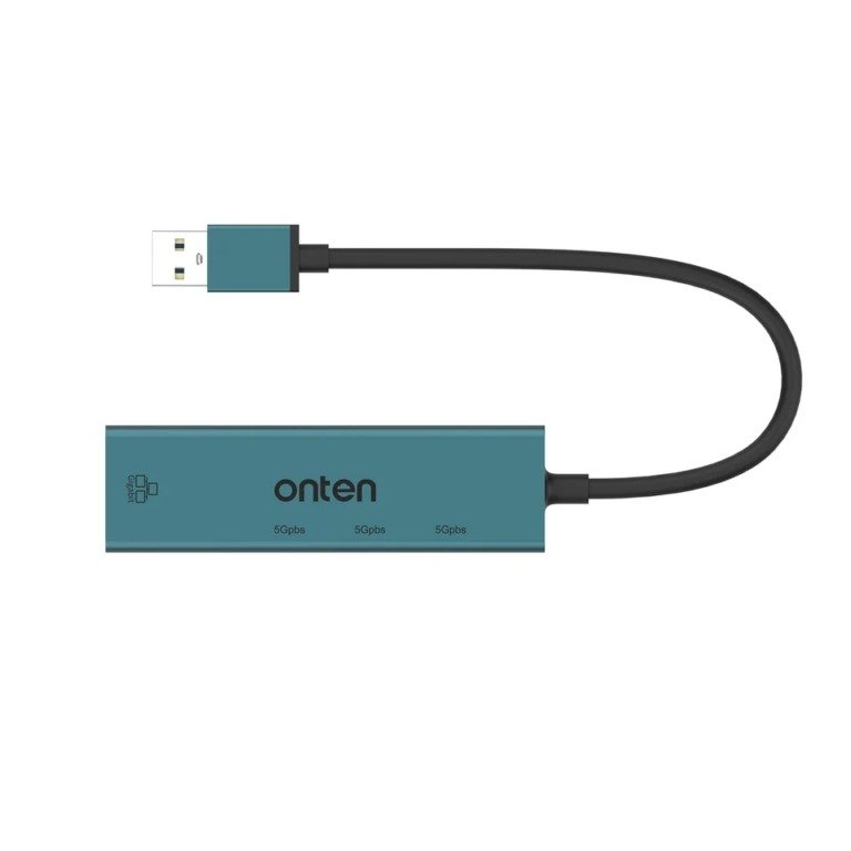ONTEN (OTN-5221) USB 3.0 to 3-Port Hub with Fast Ethernet Adapter