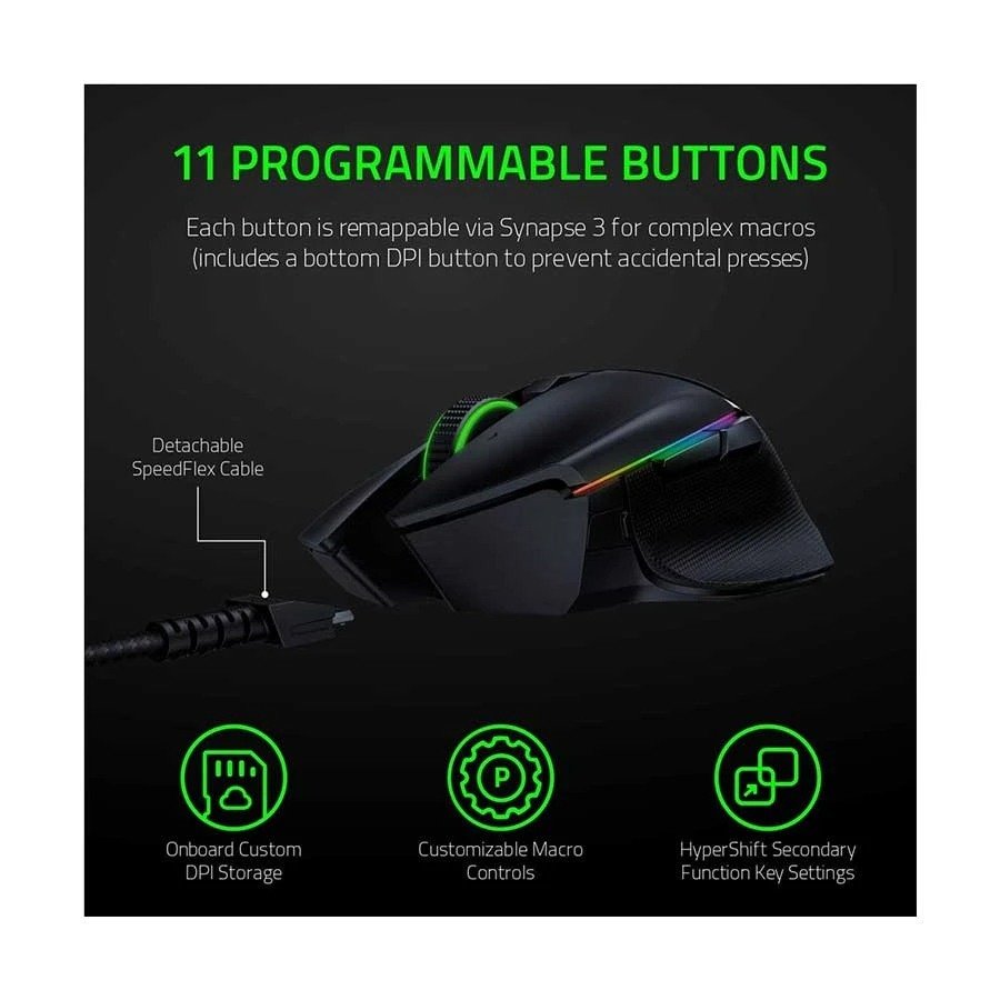 Razer Basilisk Ultimate Chroma RGB Black Wireless Gaming Mouse
