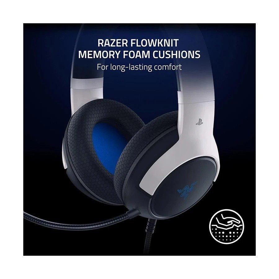 Razer Kaira X - Licensed PlayStation 5 Wired Black & White Gaming Headphone
