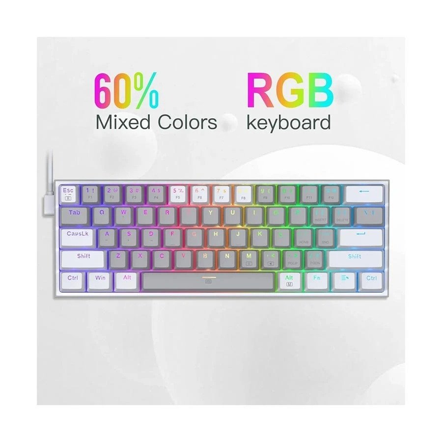 Redragon K617 FIZZ 60% Wired RGB Gaming Keyboard