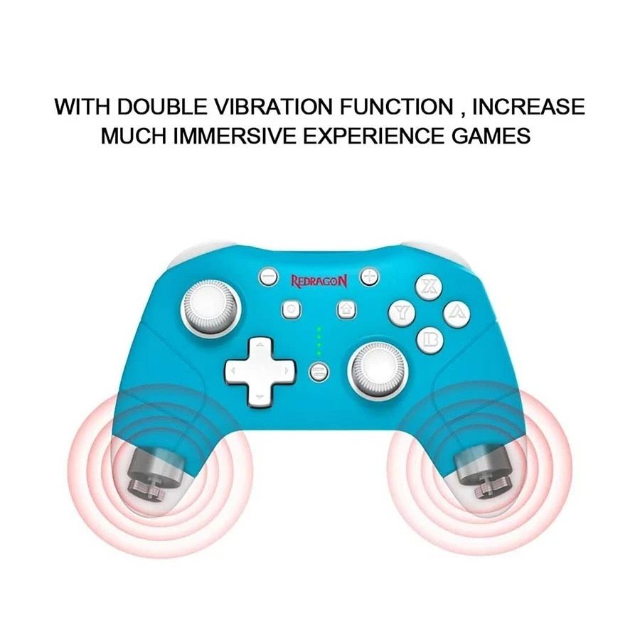 Redragon Pluto G815 Blue Dual Mode Vibration Game Pad