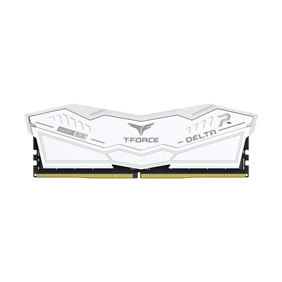 Team Delta RGB 16GB DDR5 6000MHz White Heatsink Gaming Desktop RAM #FF4D516G6000HC38A01
